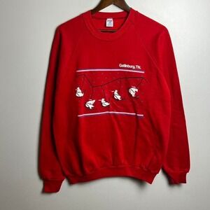 Vintage Gatlinburg Tennessee Polar Bear Ski Lift Crewneck